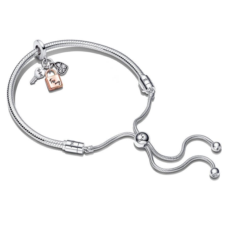 Padlock & Heart Bracelet Gift Set