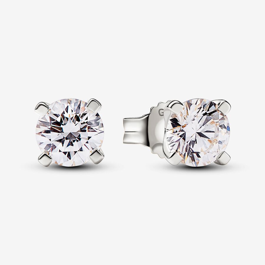 Pandora Era Lab-grown Diamond Stud Earrings 1.00 carat tw 14k White Gold