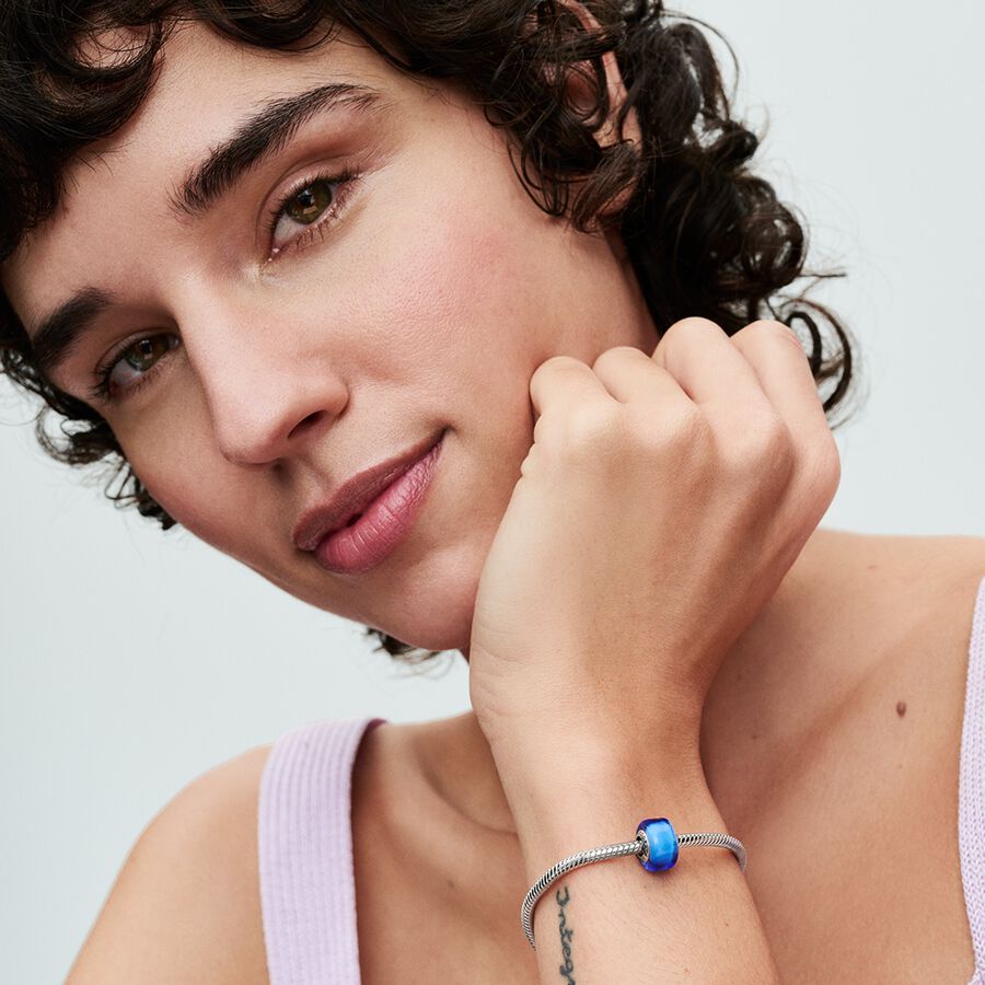 Blue Mini Murano Glass Charm