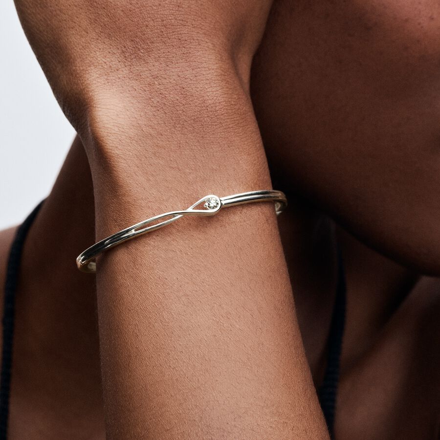Pandora Infinite Lab-grown Diamond Bangle 0.15 carat tw Sterling Silver