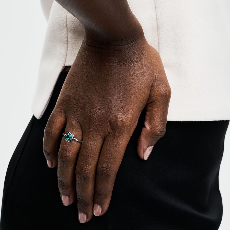 May Royal Green Eternity Circle Ring