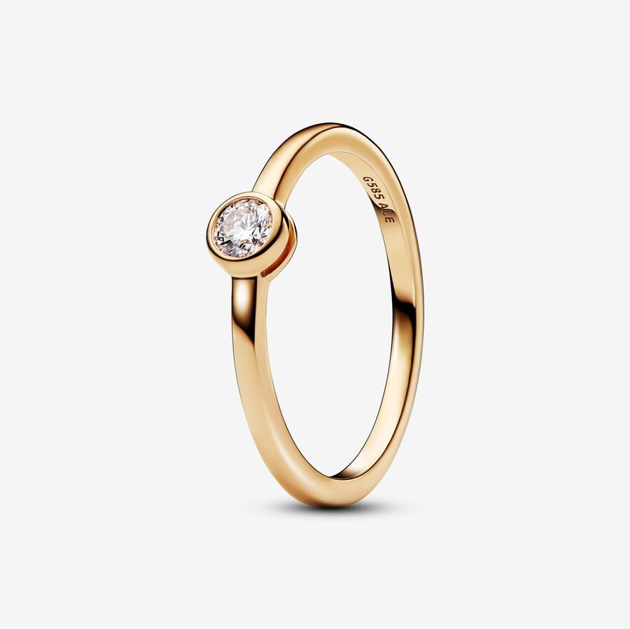Pandora Era Lab-grown Diamond Bezel Ring 0.15 carat tw 14k Gold