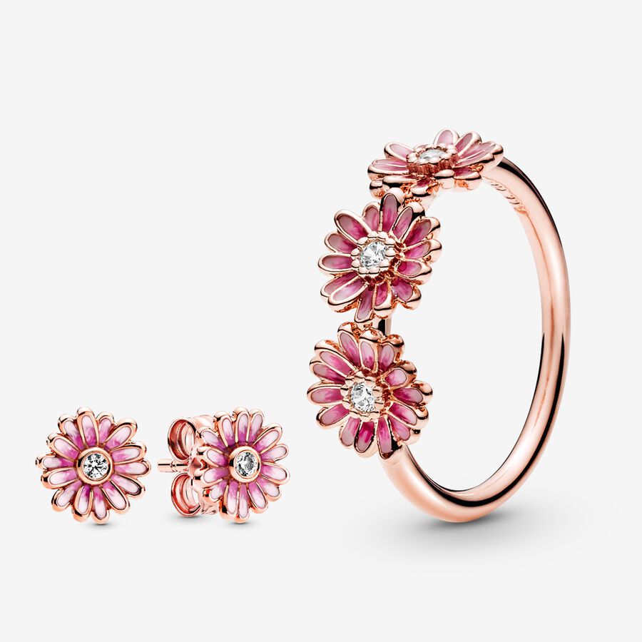 Pandora Rose Pink Daisy Set