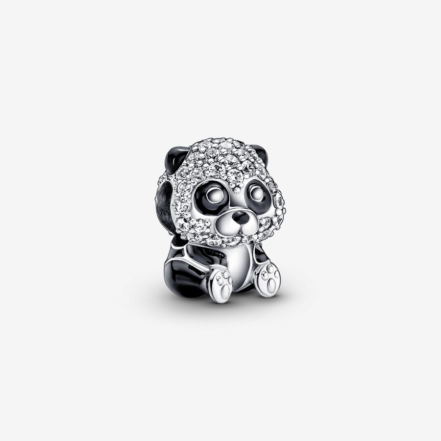 Sparkling Cute Panda Charm