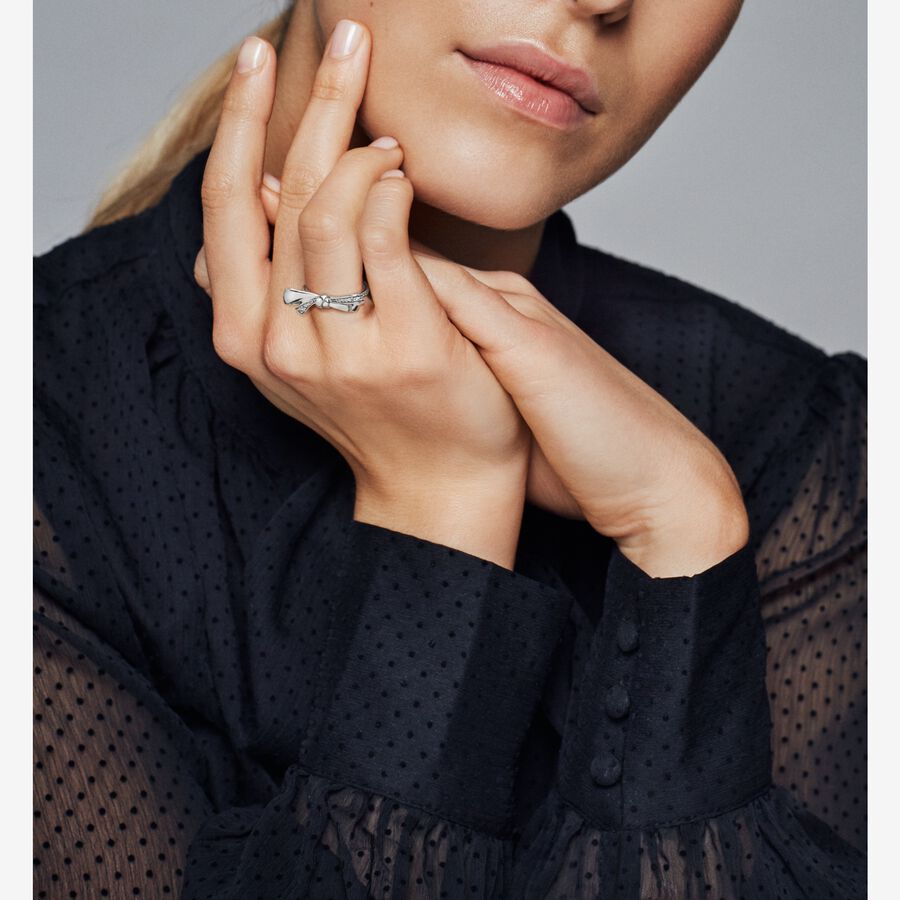 FINAL SALE - Sparkling Bow Ring