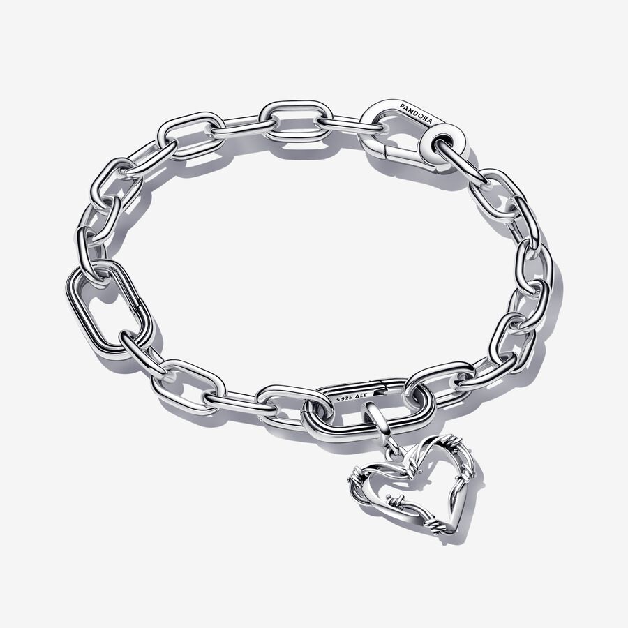 Barbed Wire Heart Bracelet Set