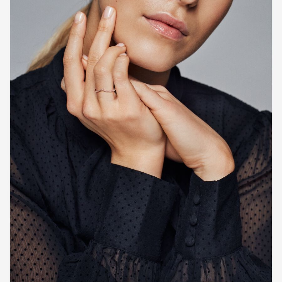 FINAL SALE - Beaded Wishbone Ring