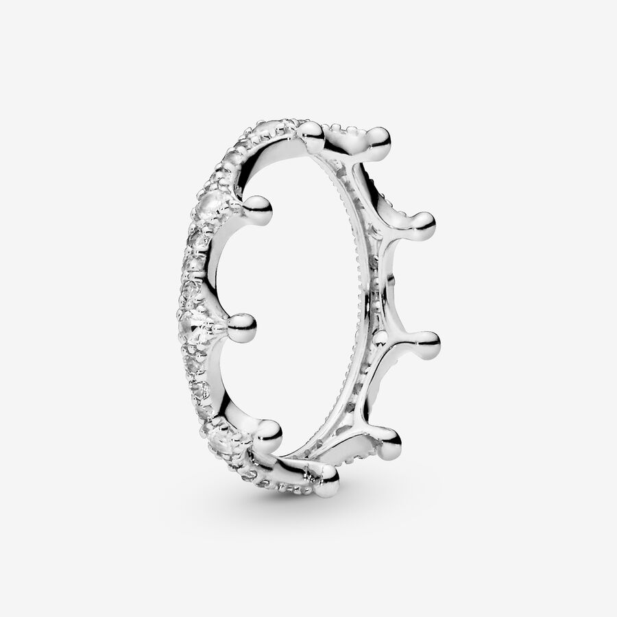 FINAL SALE - Clear Sparkling Crown Ring