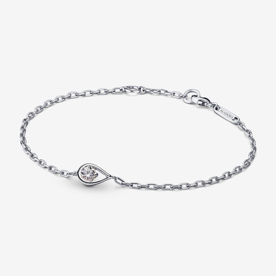 Pandora Infinite Lab-grown Diamond Chain Bracelet and Ring Set 0.50 ct tw Sterling Silver