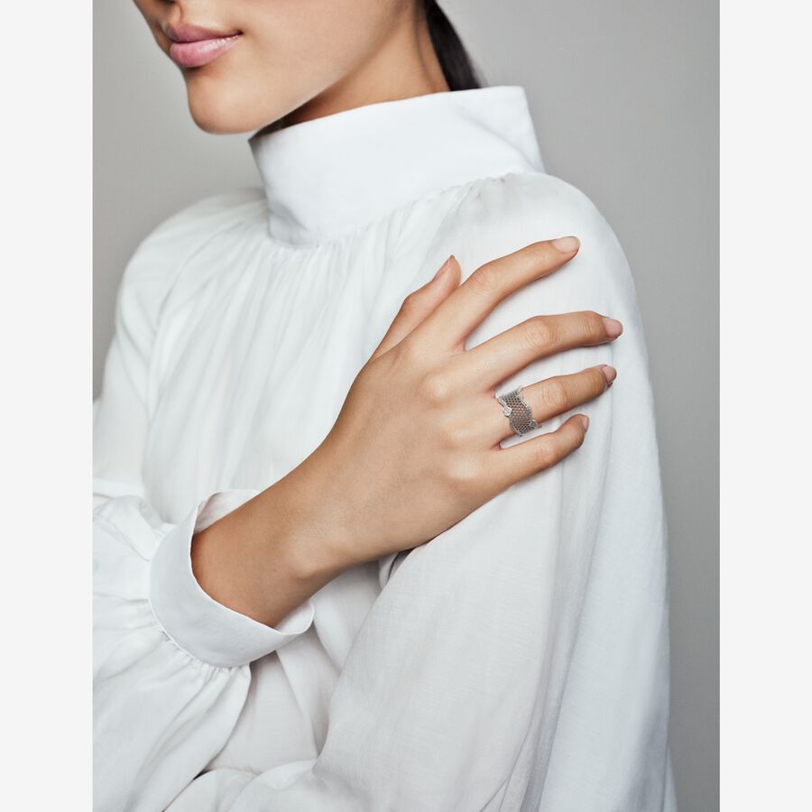 FINAL SALE - Pav&eacute; Hearts Lace Ring