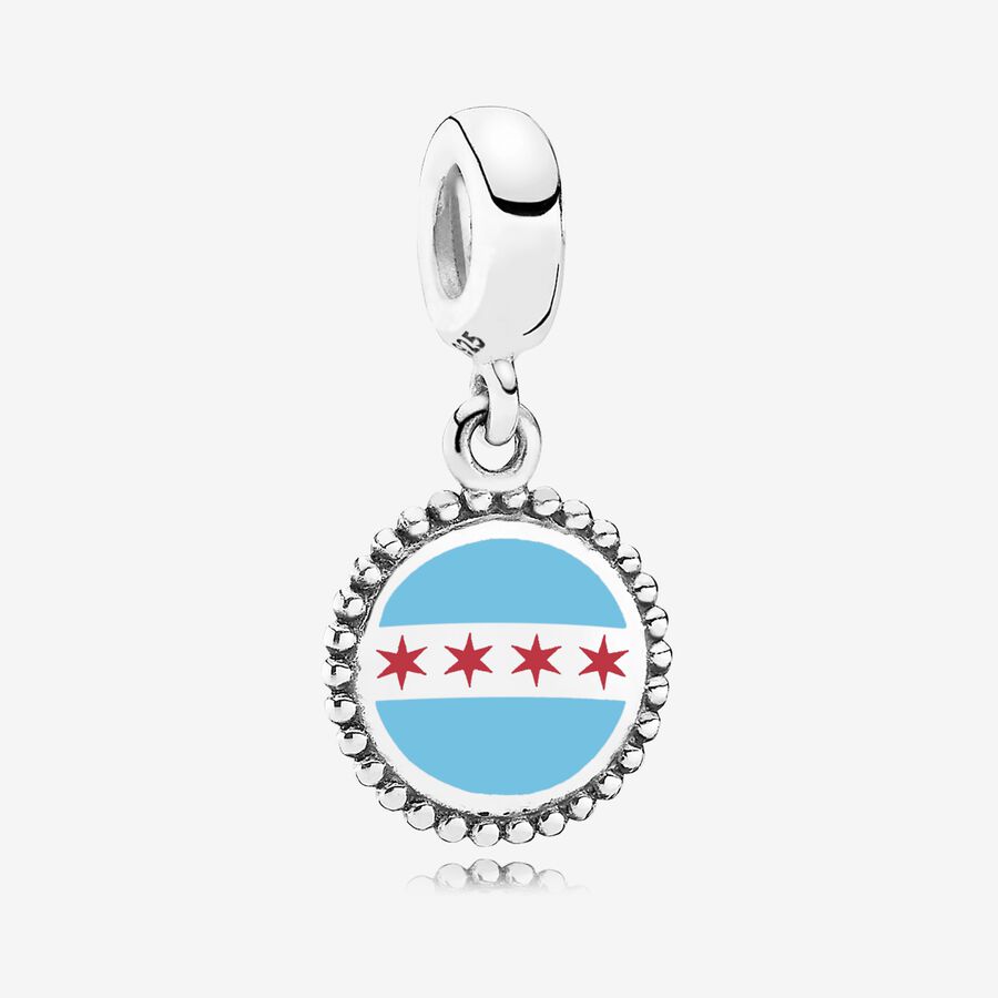 Chicago Flag Dangle Charm