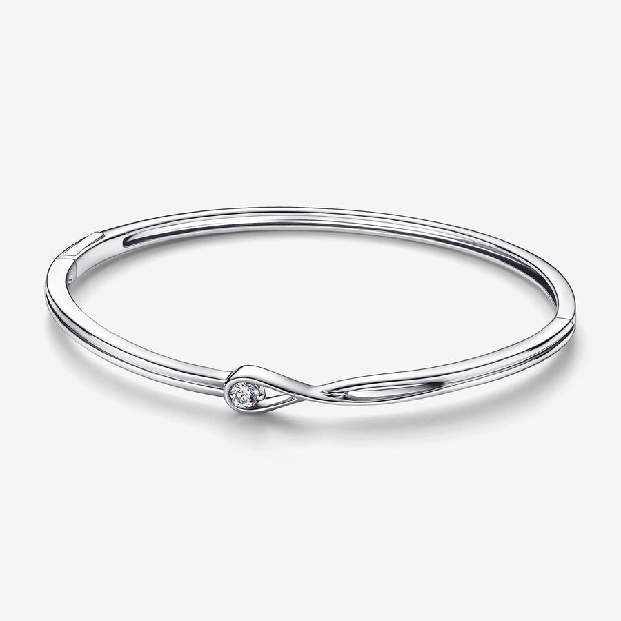 Pandora Infinite Lab-grown Diamond Bangle 0.15 carat tw Sterling Silver