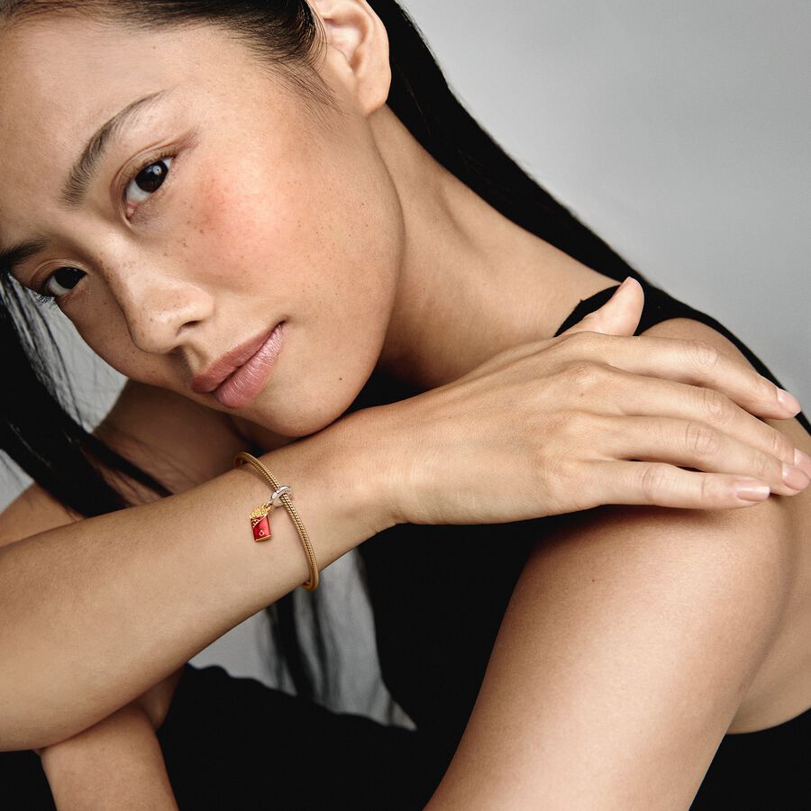 Two-tone Red Envelope Dangle Charm