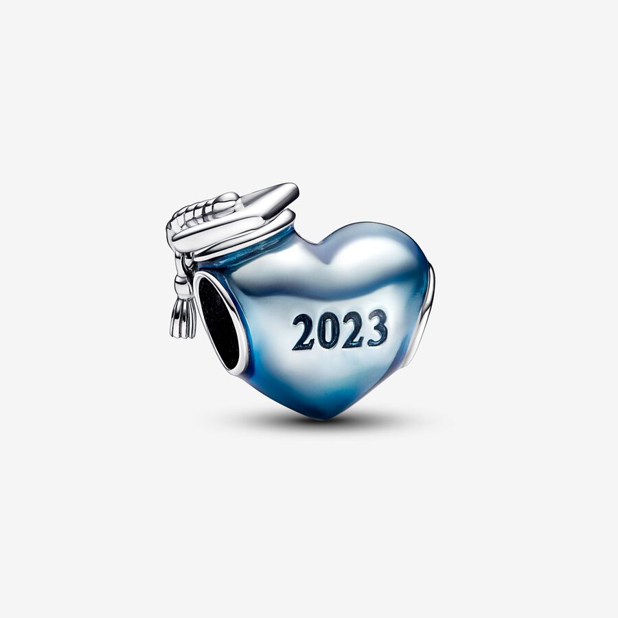 FINAL SALE - Blue 2023 Graduation Heart Charm