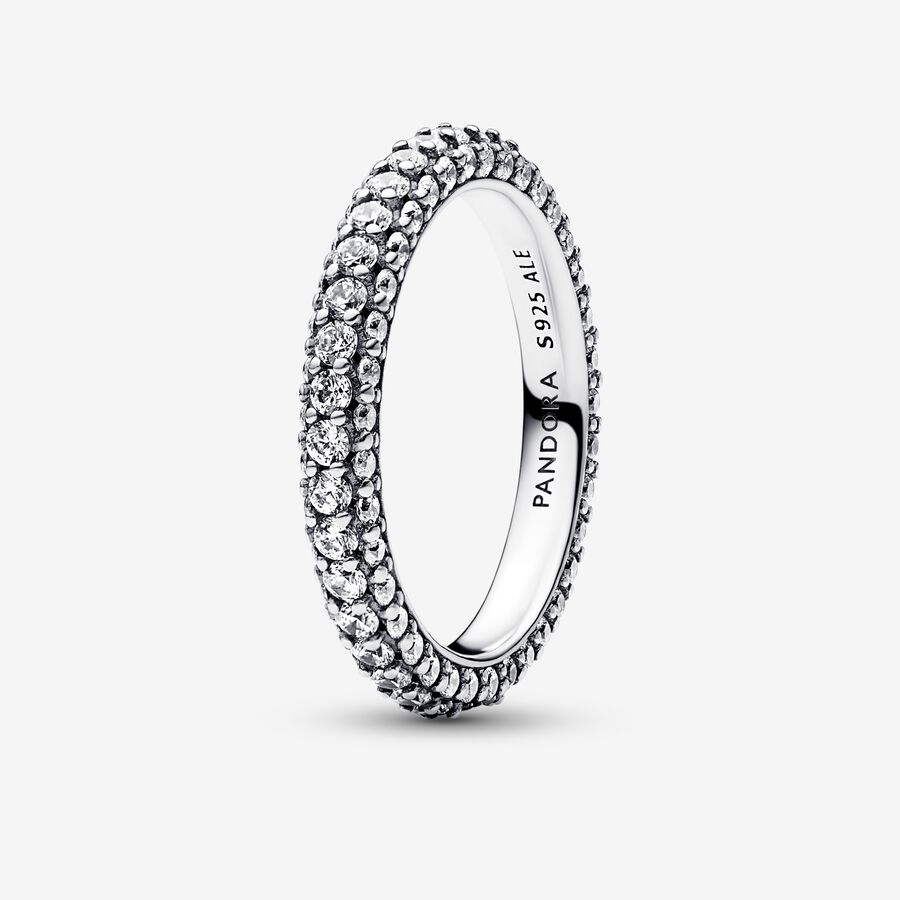 Pandora Timeless Pav&eacute; Single-row Ring