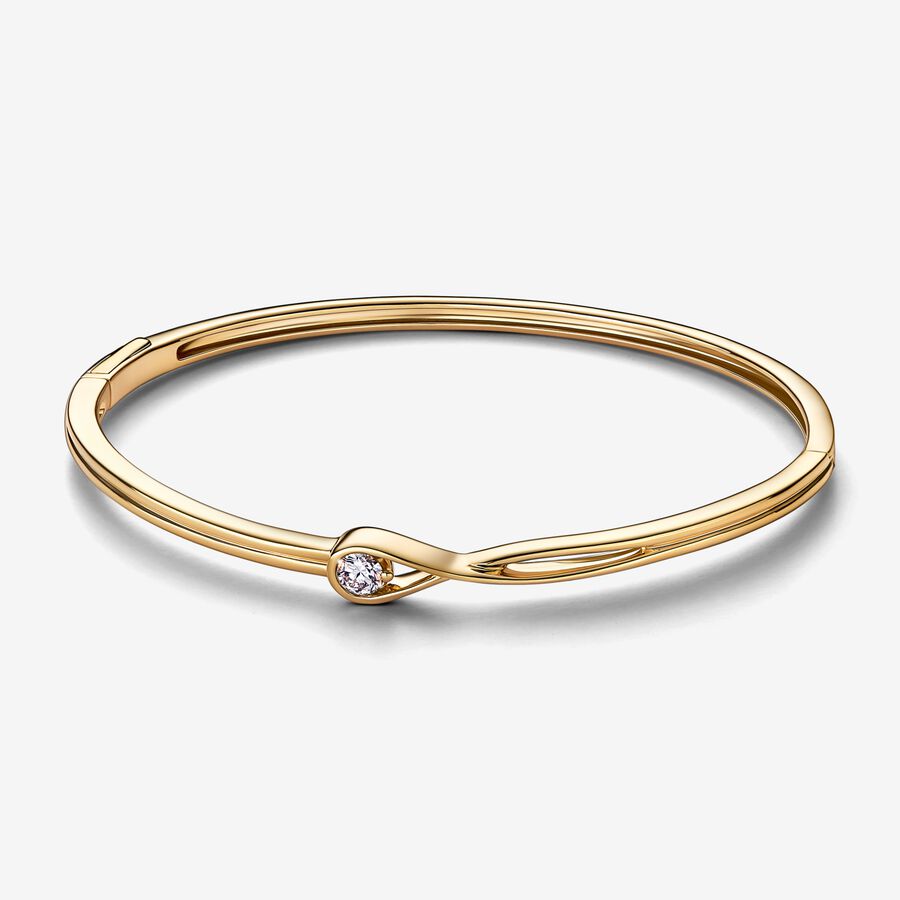 Pandora Infinite Lab-grown Diamond Bangle 0.25 carat tw 14k Gold