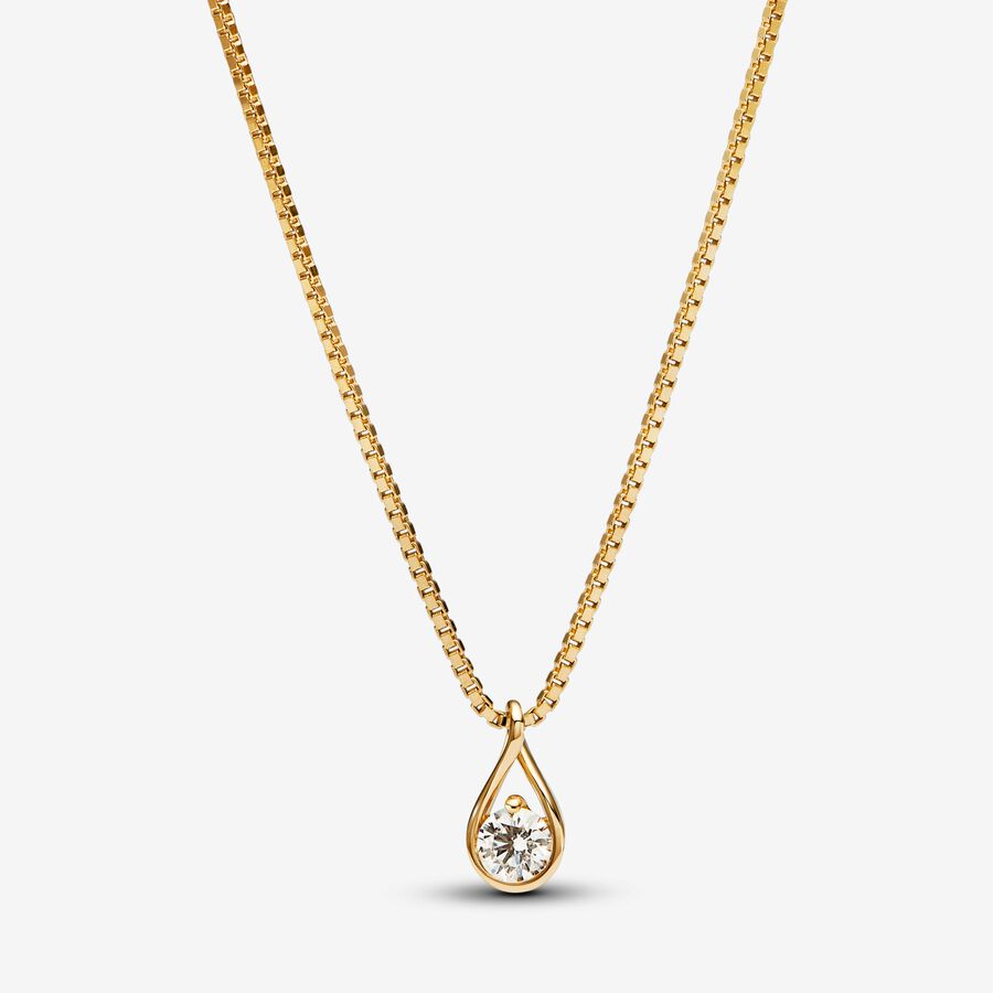 Pandora Infinite Lab-grown Diamond Pendant & Necklace 0.25 carat tw 14k Gold