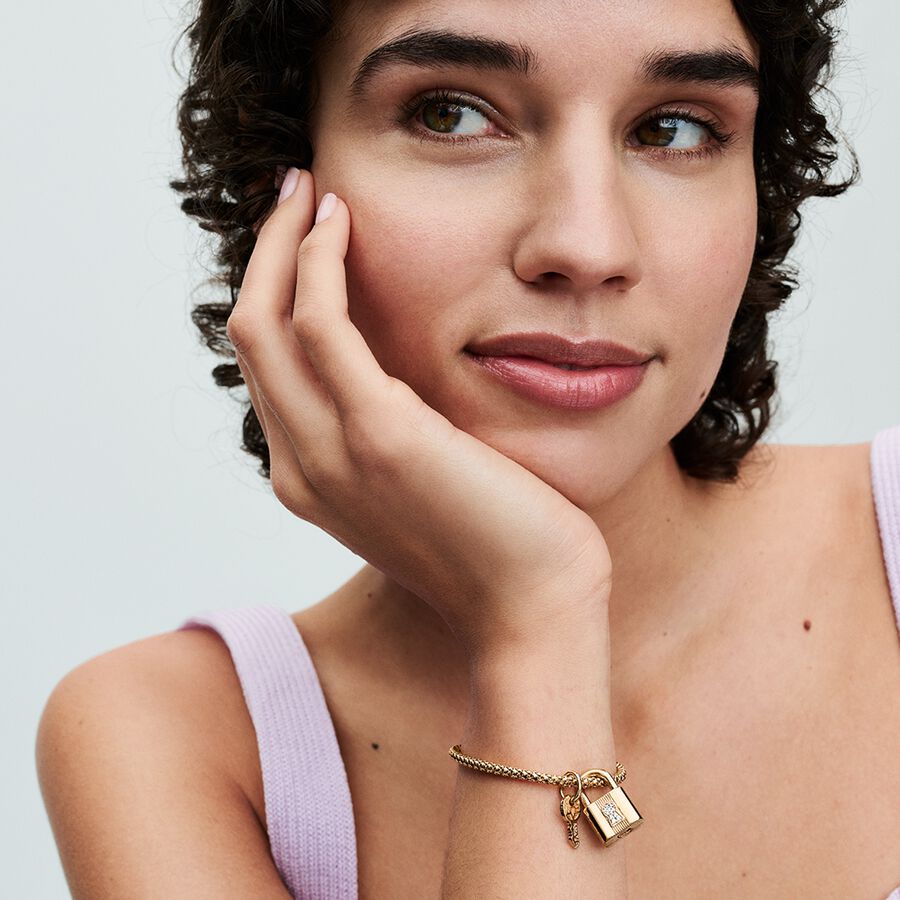 Padlock & Key Dangle Charm