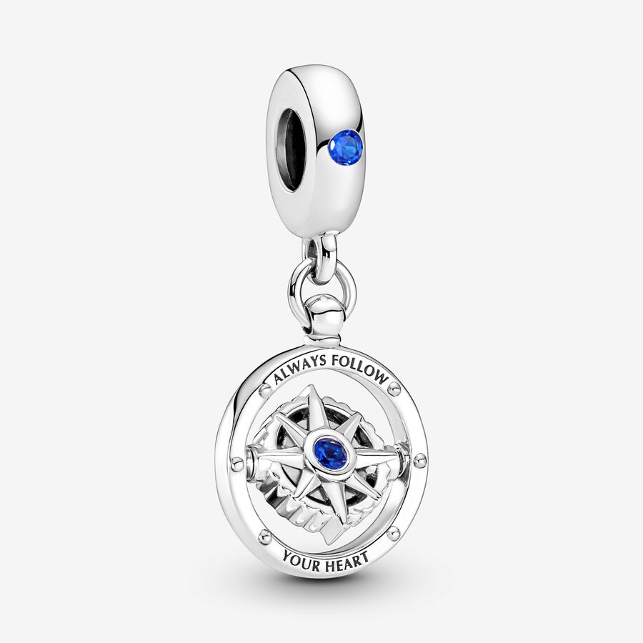 Spinning Compass Dangle Charm