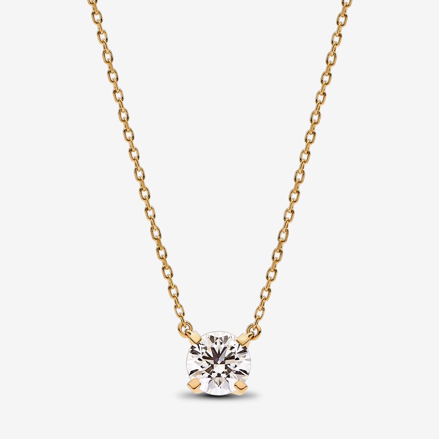 Pandora Era Lab-grown Diamond Pendant Necklace 1.00 carat tw 14k Gold