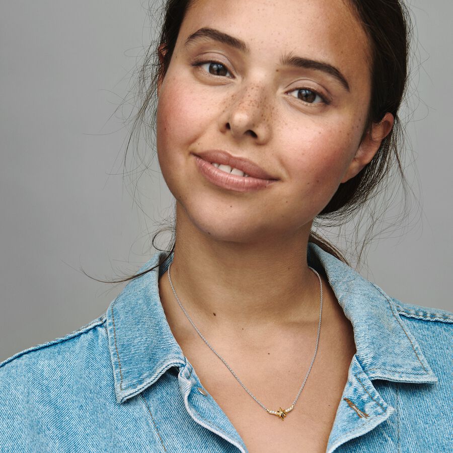 Marvel Captain Marvel Octogram Star Two tone Pendant Necklace