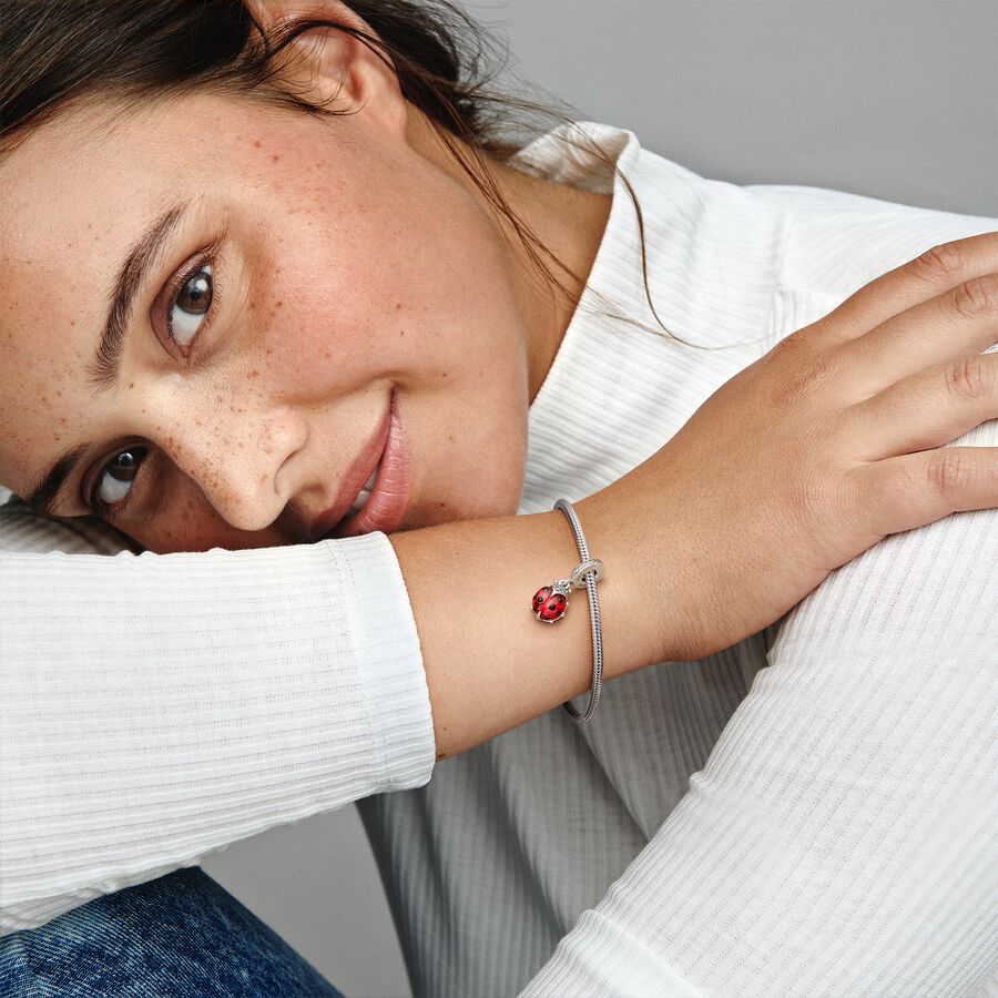 Red Ladybird Dangle Charm