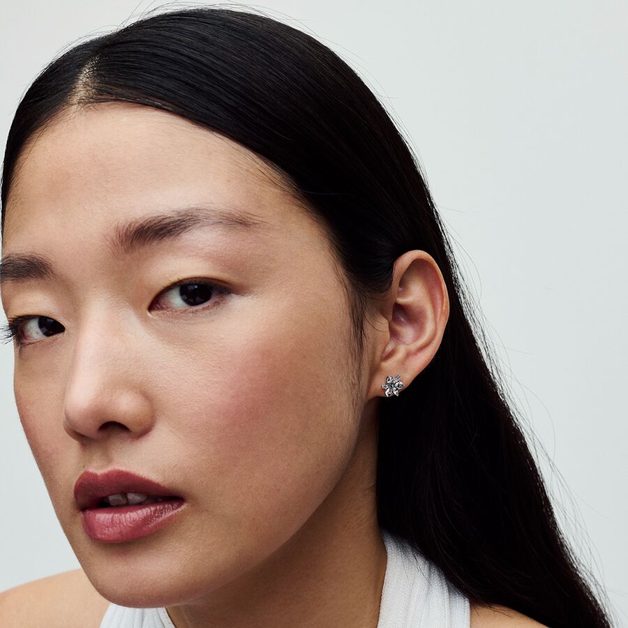 Sparkling Herbarium Cluster Stud Earrings