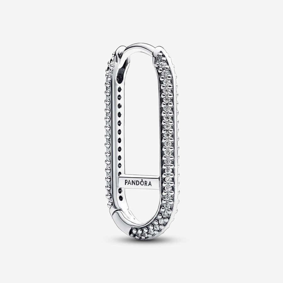 Pandora ME Extended Pav&eacute; Link Single Earring