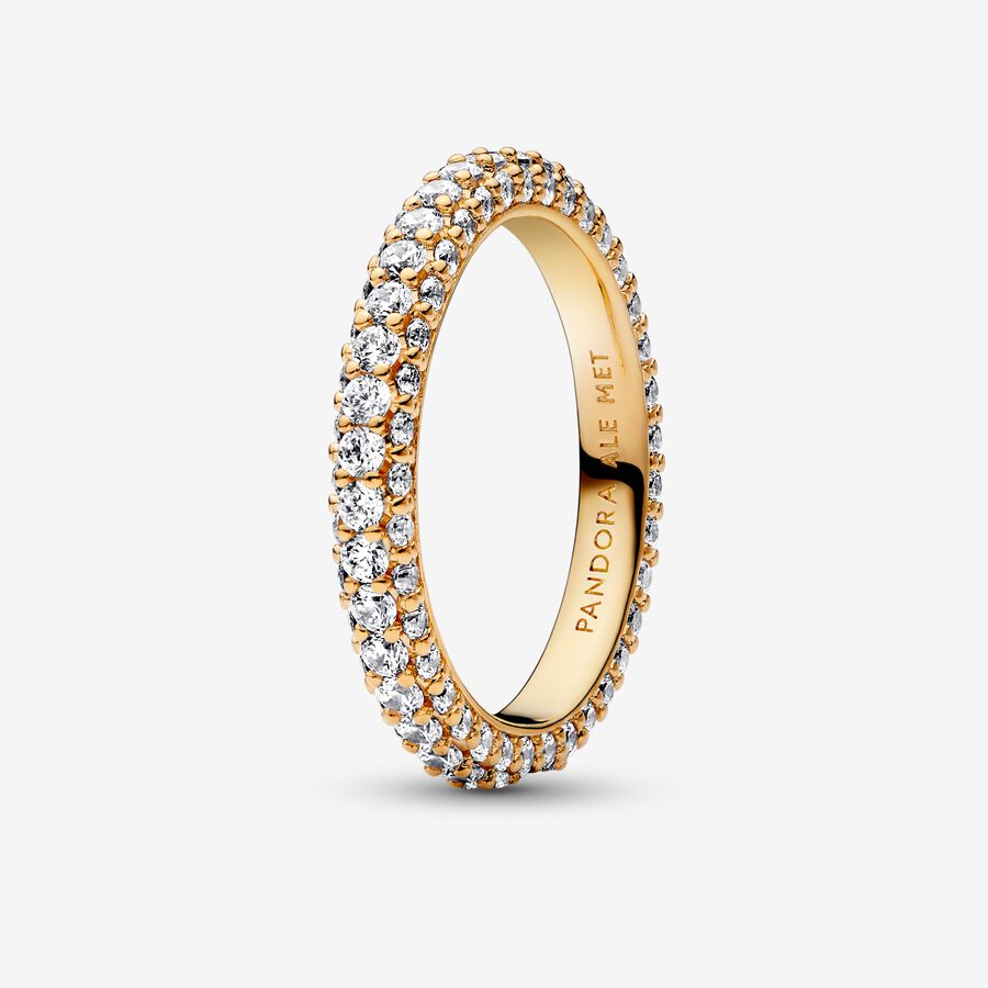 Pandora Timeless Pav&eacute; Single-row Ring