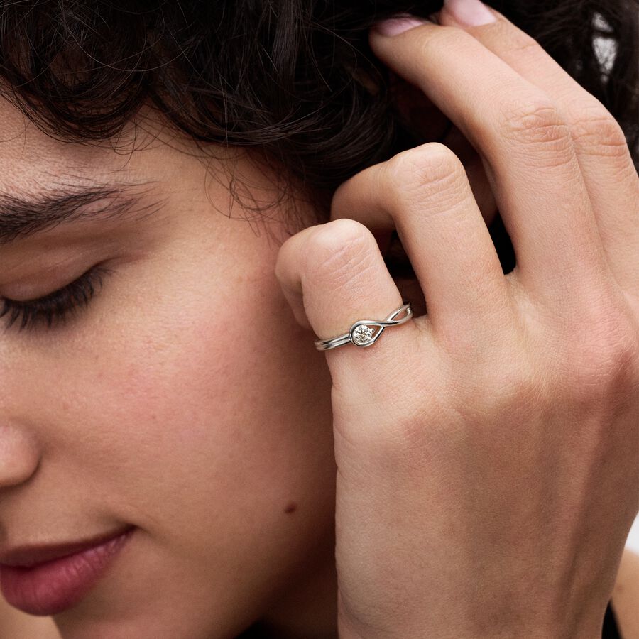 Pandora Infinite Lab-grown Diamond Ring 0.15 carat tw Sterling Silver