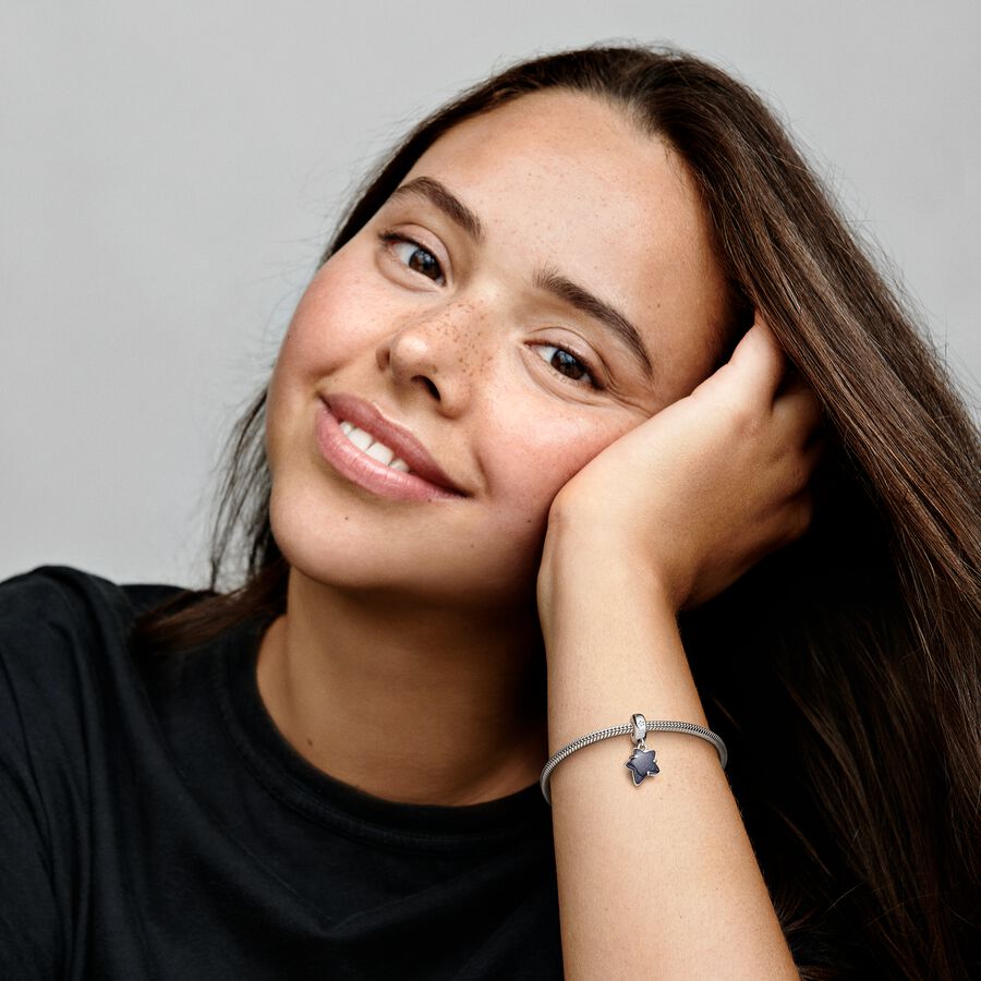 Celestial Galaxy Star Murano Dangle Charm