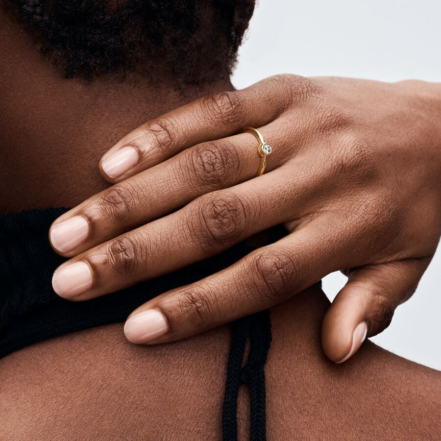 Pandora Era Lab-grown Diamond Bezel Ring 0.15 carat tw 14k Gold