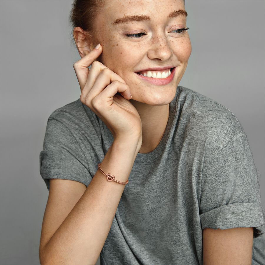 Beaded Open Heart Charm