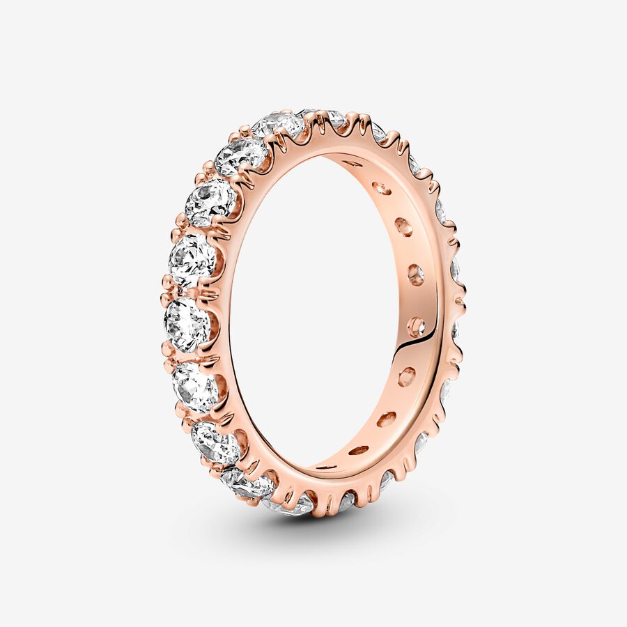 Sparkling Row Eternity Ring