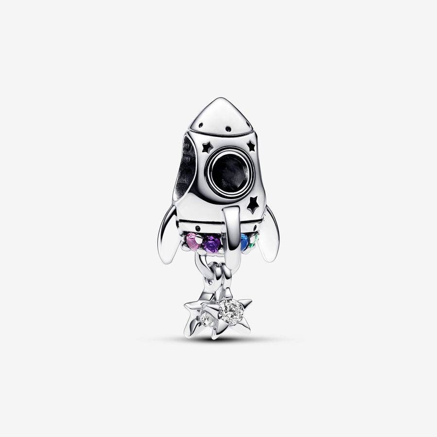 Space Love Rocket Charm