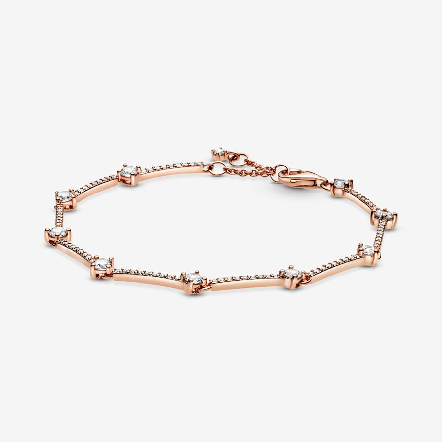 Sparkling Pav&eacute; Bars Bracelet