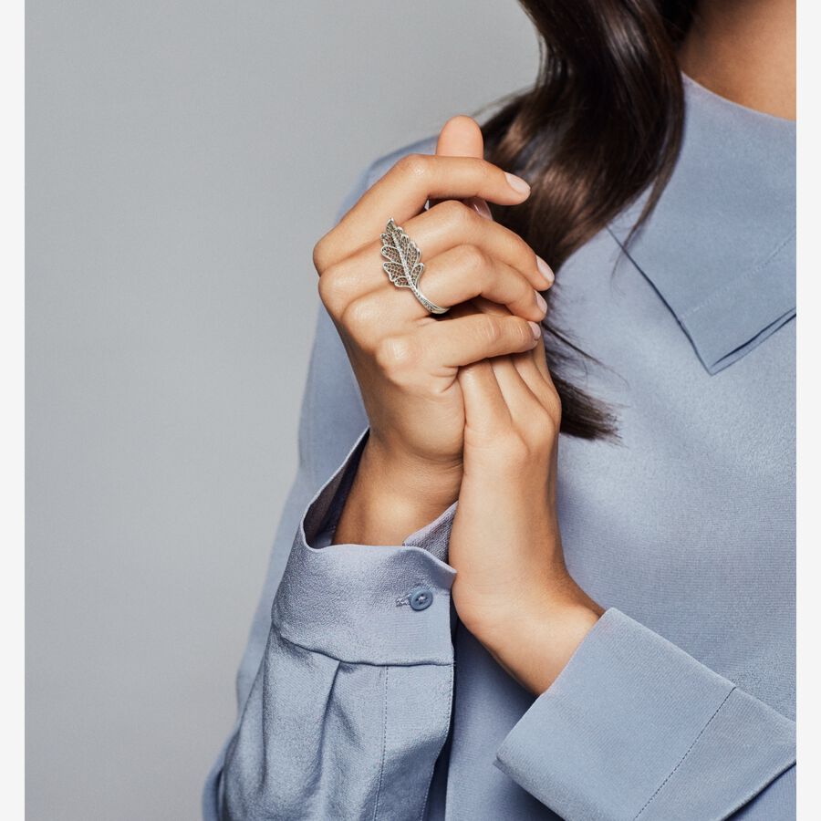 FINAL SALE - Oak Leaf Double Ring