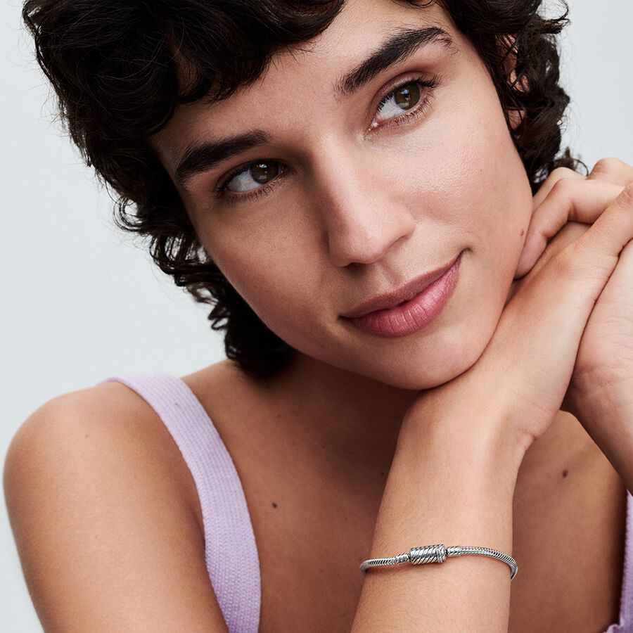 Pandora Moments Sliding Magnetic Clasp Snake Chain Bracelet