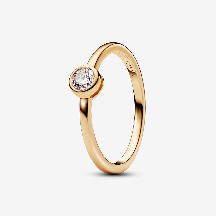 Pandora Era Lab-grown Diamond Bezel Ring 0.25 carat tw 14k Gold