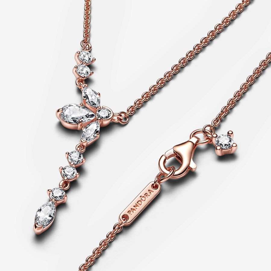 Sparkling Herbarium Cluster Drop Collier Necklace