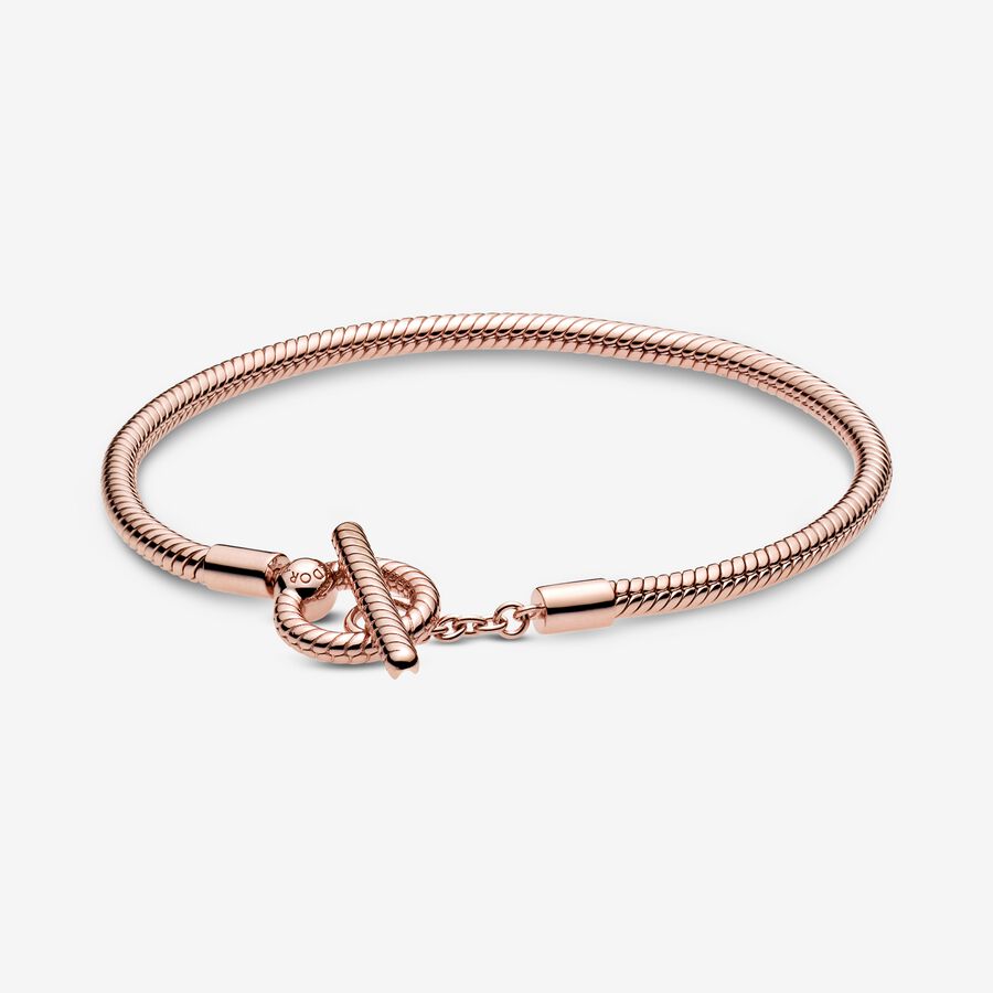 FINAL SALE - Pandora Moments T-Bar Snake Chain Bracelet