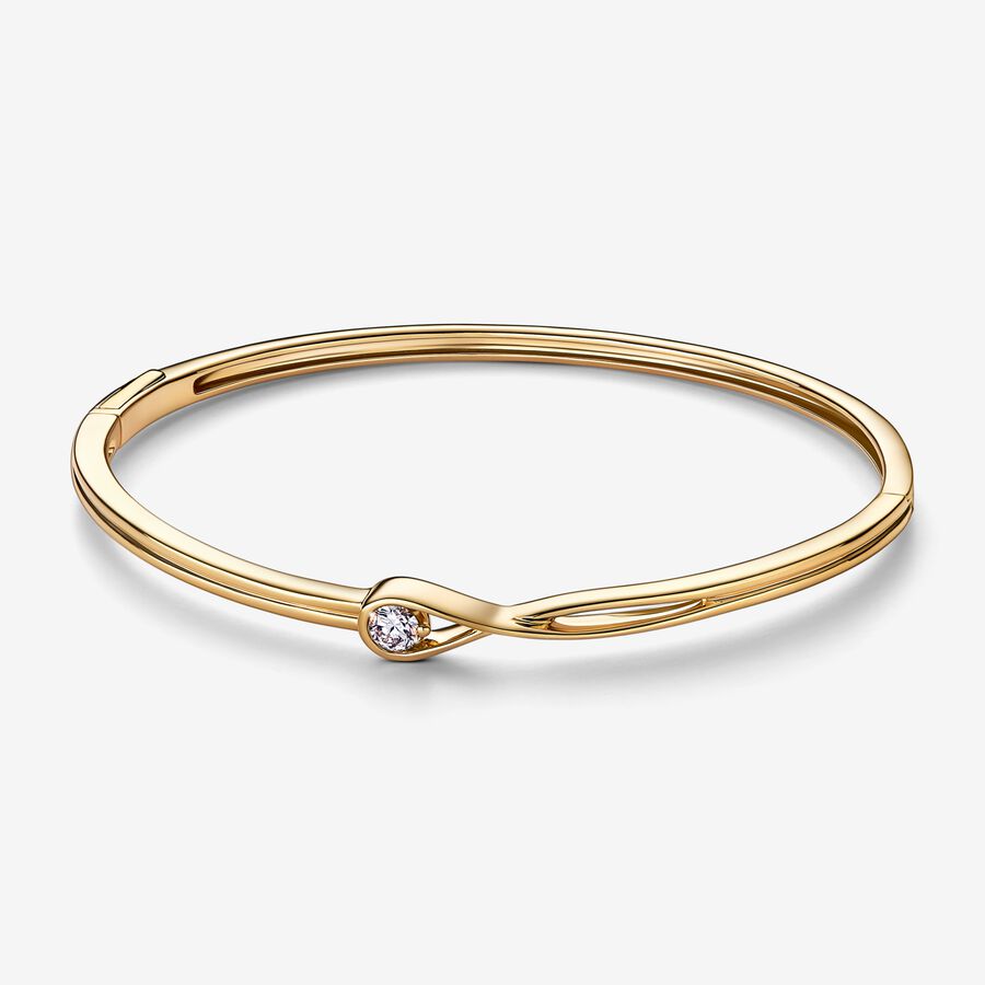 Pandora Infinite Lab-grown Diamond Bracelet and Ring Set 0.50 ct tw 14k Gold