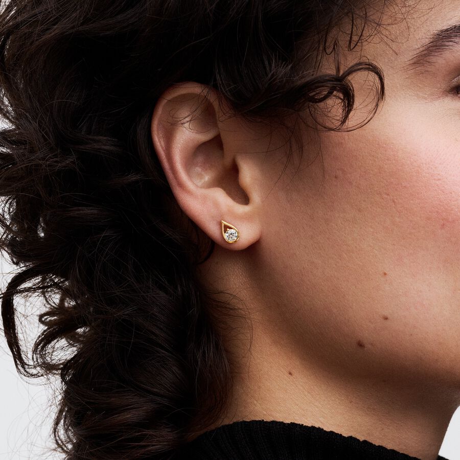 Pandora Infinite Lab-grown Diamond Stud Earrings 0.50 carat tw 14k Gold