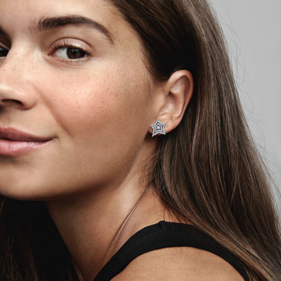 FINAL SALE - Celestial Asymmetric Star Stud Earrings