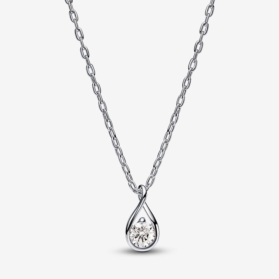 Pandora Infinite Lab-grown Diamond Pendant & Necklace 0.25 carat tw Sterling Silver