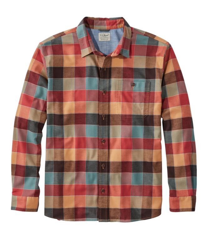 Men's BeanFlex® All-Season Flannel Shirt, Traditional Untucked Fit, Long-Sleeve