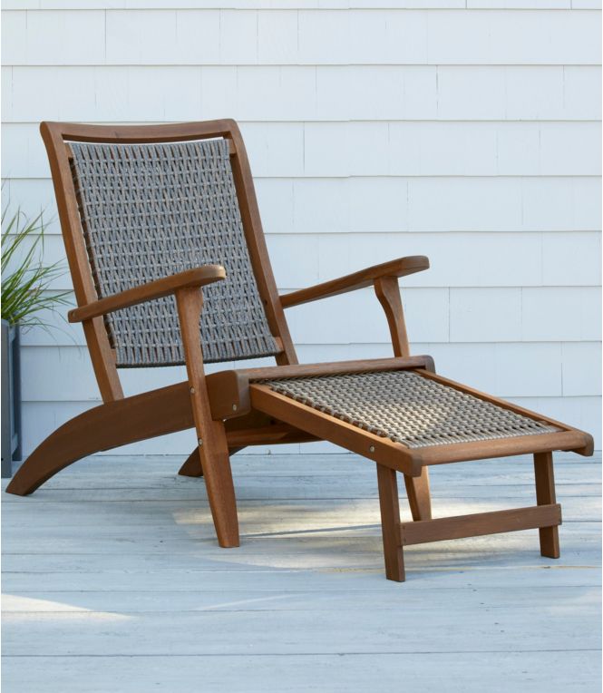 Wicker Eucalyptus Lounger