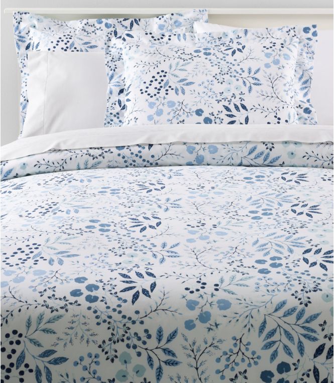 280-Thread-Count Pima Cotton Percale Comforter Cover Collection, Print