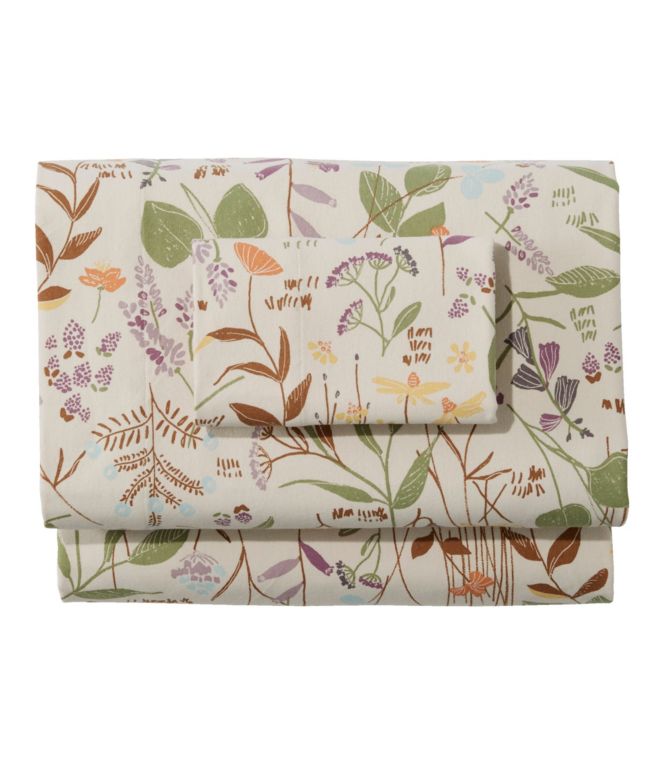 Birch Floral Flannel Sheet Collection