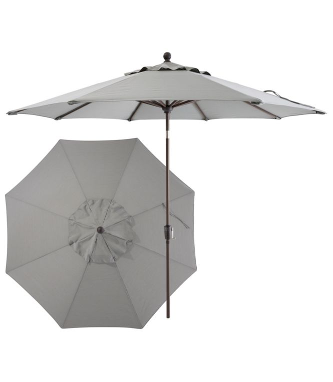 Weather-Resistant 9' Market Umbrella, Push Button